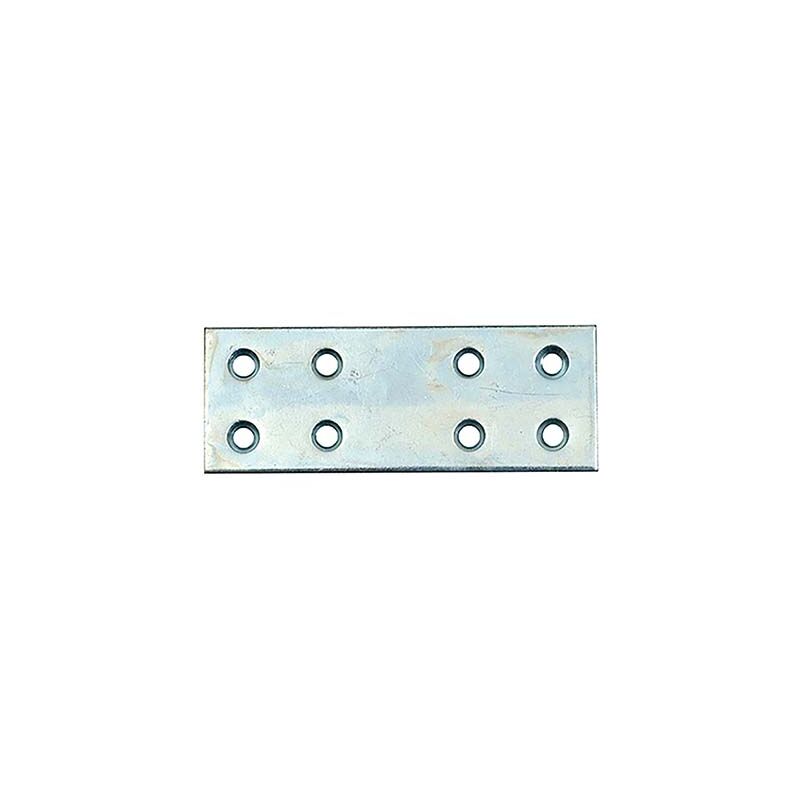 foto del prodotto giunzione 8 fori dritta zincata s.mm 2,0 cf pz 50 cm 12x3