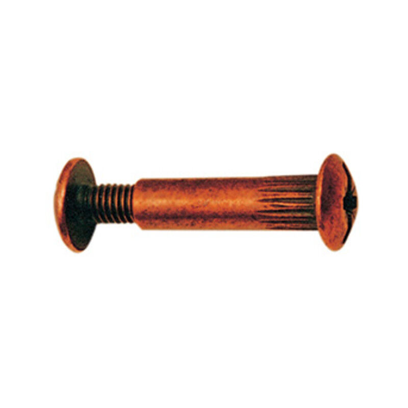 foto del prodotto giunzione x mobili bronzata mm. 8x30 vite 15. prezzo per 1 pezzo.