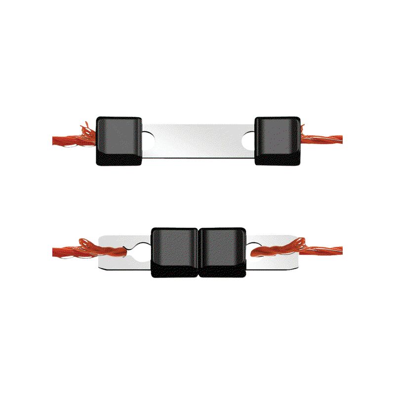 foto del prodotto giunzioni litzclip in metallo zincato per filo e corda da 1,4 mm conf 10 pezzi