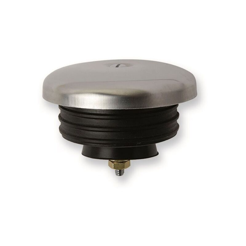 foto del prodotto giuseppe tirinnanzi tappo per curve tecniche d. 46 mm con rosone in acciaio 640601as