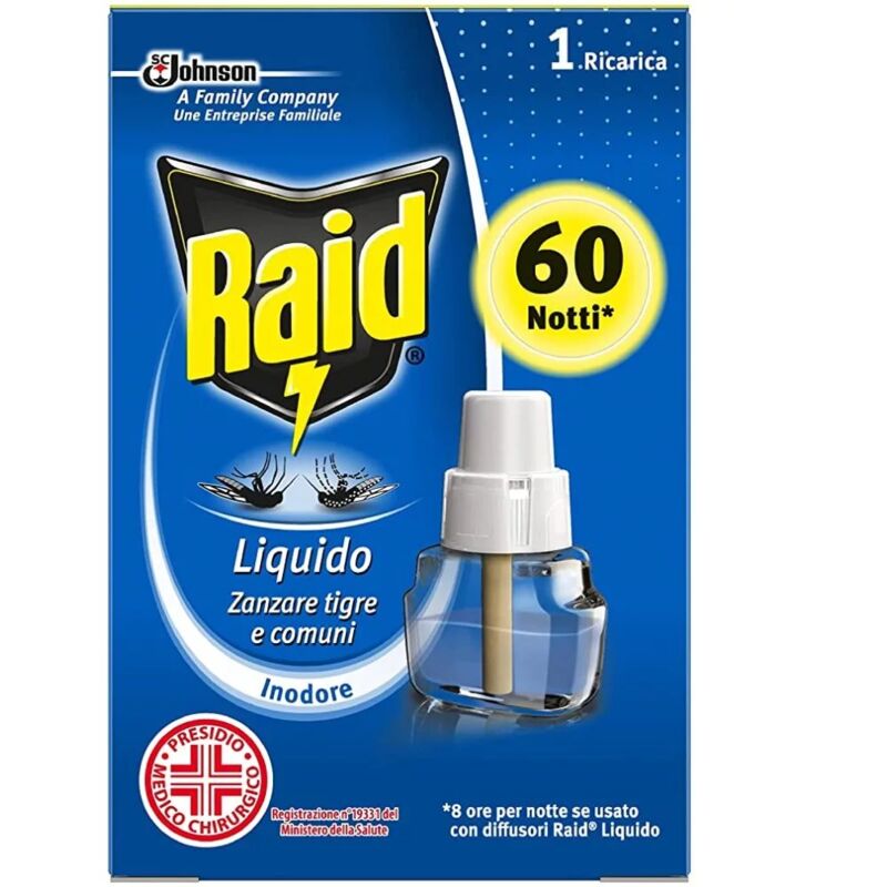 foto del prodotto glade ricarica liquida antizanzare raid 60 notti eucalipto