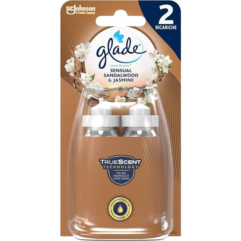 foto del prodotto glade sense spray deodorante per ambienti con sensore di movimento sandalo bali e gelsomino 2 ricariche x 18 ml okx