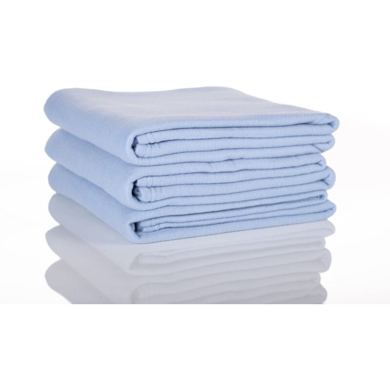 foto del prodotto glart coperte in pile, oltre 200 g m2, 130 x 160 cm, blu jeans, confezione da 3