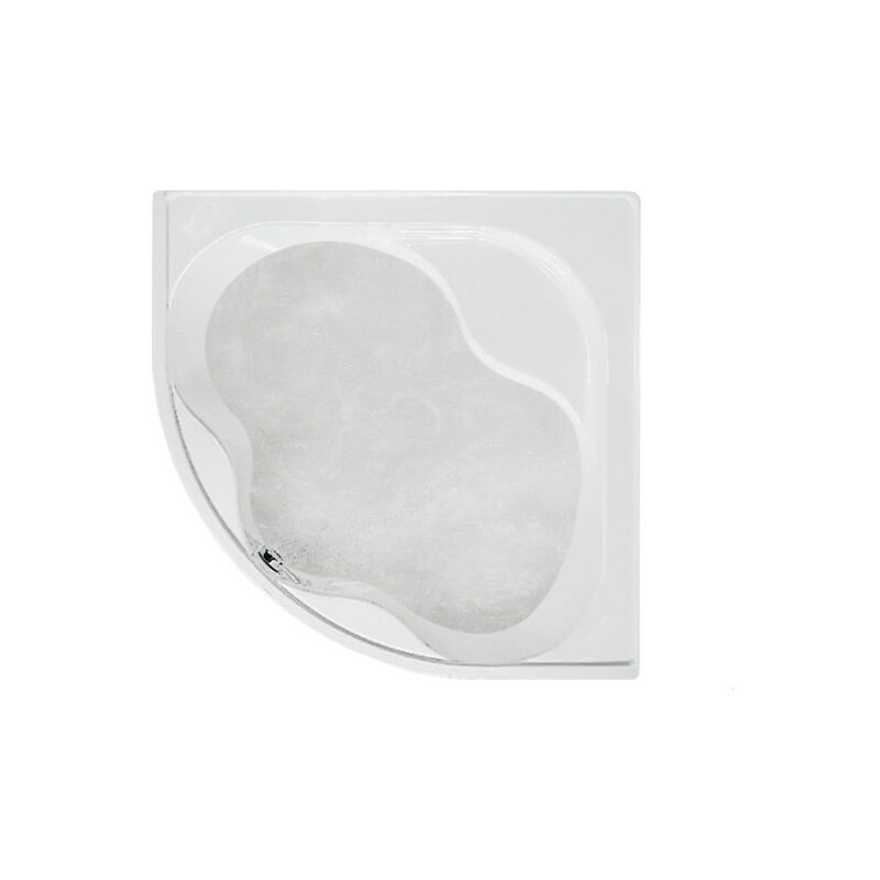 foto del prodotto glass guscio vasca astor ad incasso su muratura 135x135 angolare bianco