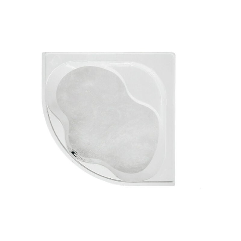 foto del prodotto glass guscio vasca astor ad incasso su muratura 140x140 angolare bianco