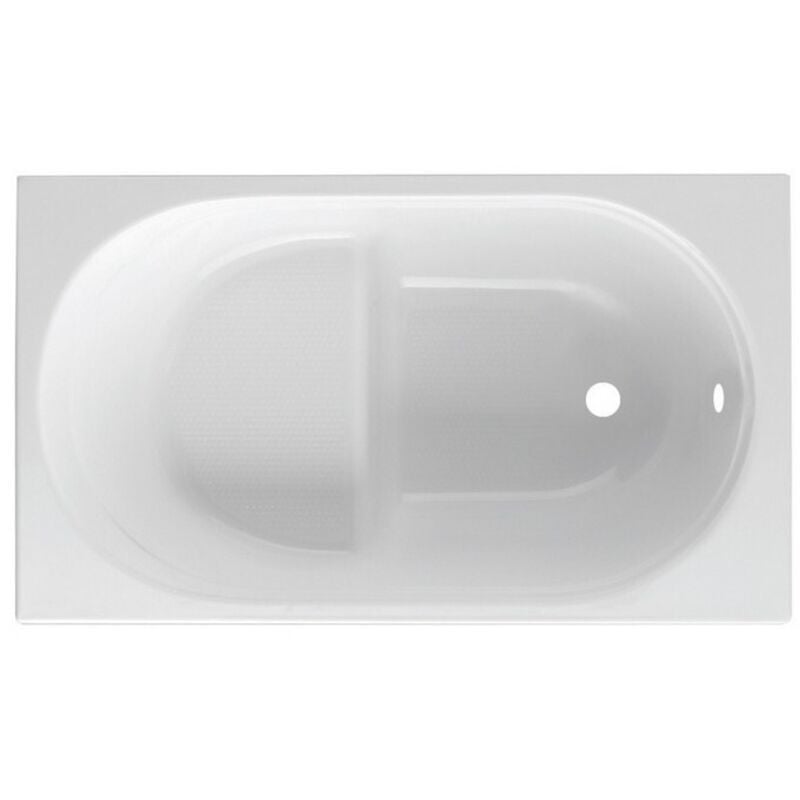 foto del prodotto glass guscio vasca rettangolare mod. rubino con seduta 120x70 cm senza pannello