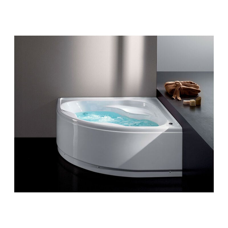 foto del prodotto glass vasca astor 140x140 angolare bianca di