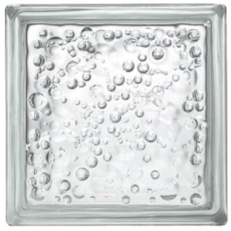 foto del prodotto glassblocks blocco di vetro luxfera 19x19x8 cm, bolla lucida trasparente 1908p 