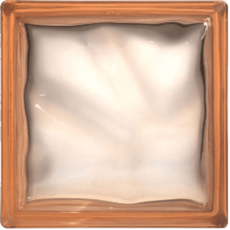 foto del prodotto glassblocks blocco di vetro luxfera 19x19x8 cm, rosa trasparente lucido 1908wpink 