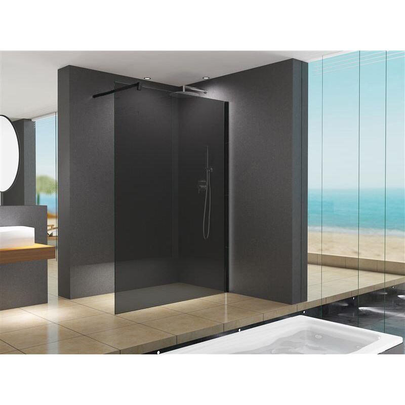 foto del prodotto glaswerk westfalen - parete doccia walk-in lily 160x200 cm, vetro grigio