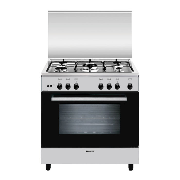 foto del prodotto glem a855gi cucina piano cottura acciaio inossidabile gas a