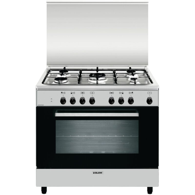 foto del prodotto glem gas an965mi6 cucina elettrico acciaio inox