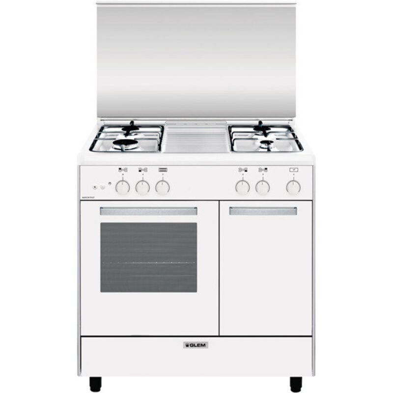 foto del prodotto glem gas ar854gx cucina elettrico gas cm. 80 x 50 bianco 4 fuochi bianco