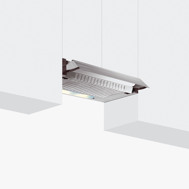 foto del prodotto glemgas cappa sottop.60cm ghe601si 3vel cl.d 64db largh.60cm inox