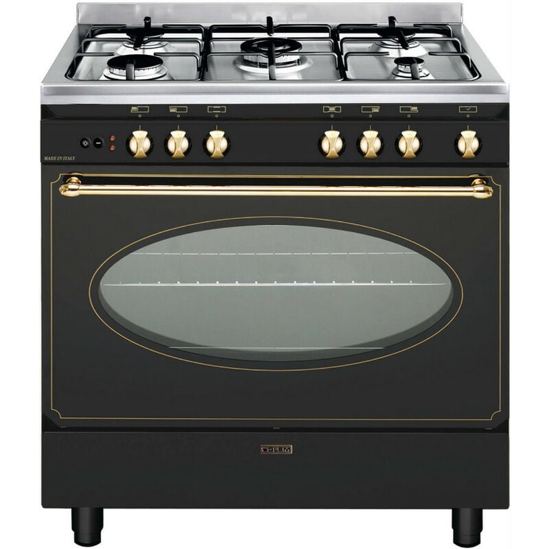 foto del prodotto glemgas cucina mista 98l 5 fuochi blacksortkeystring gu850cer glem