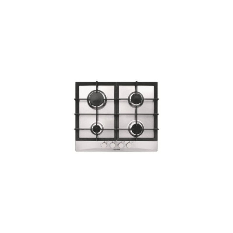 foto del prodotto glemgas glem gas gt64hix piano cottura acciaio inox da incasso 60 cm 4 fornelli