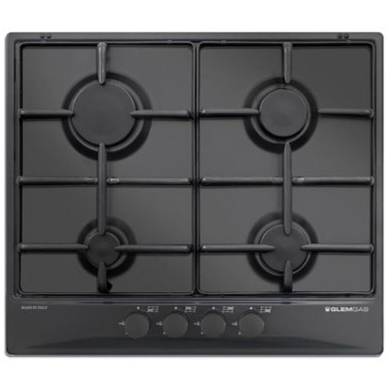 foto del prodotto glemgas - glem gas gt64nc piano cottura nero da incasso 60 cm 4 fornelli