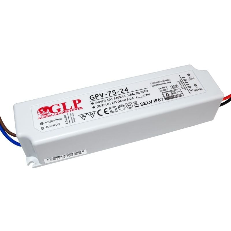 foto del prodotto global leader power alimentatore a tenuta stagna 24v dc 75w ip67 glp
