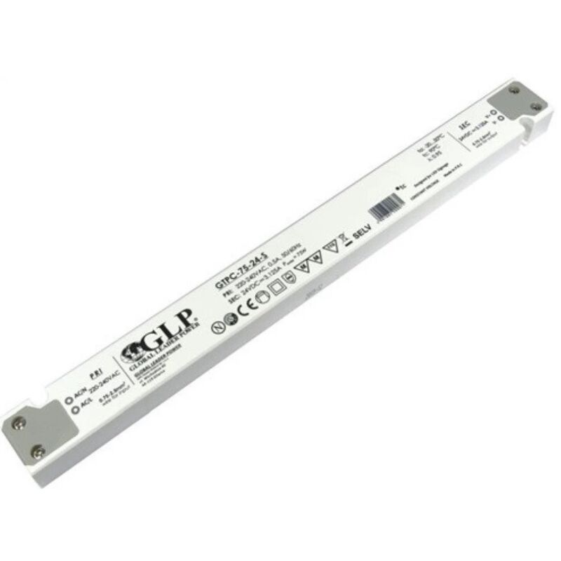 foto del prodotto global leader power alimentatore slim 75w 24v glp