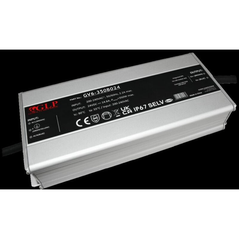 foto del prodotto global leader power led dc24v 350w impermeabile ip67 glp
