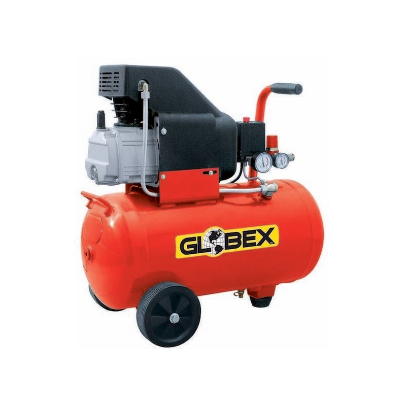 foto del prodotto globex compressore aria monofase 230v capacit 24 litri 1500w 2hp