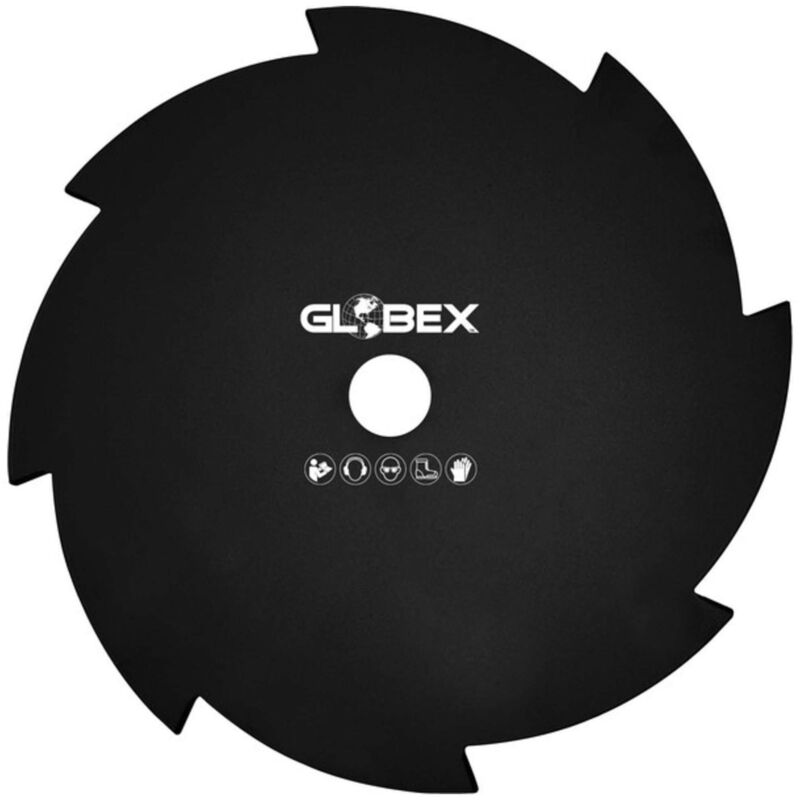 foto del prodotto globex disco in acciaio a 8 denti per decespugliatore mm. 255