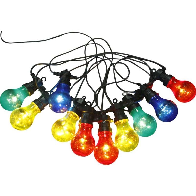 foto del prodotto globo catena luminosa a led nirvana in vetro per luci da esterno da festa 42 watt multicolore