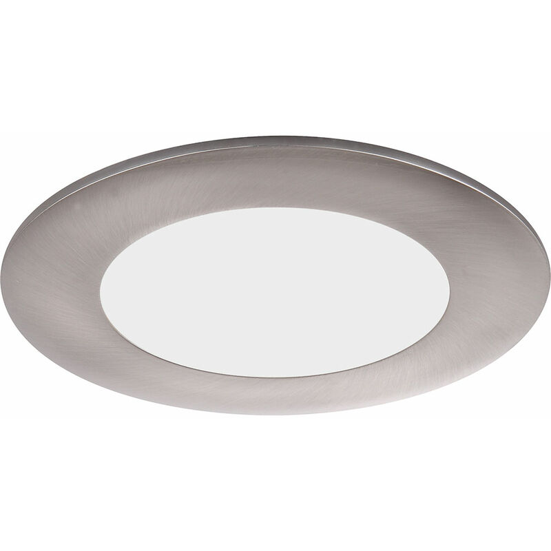 foto del prodotto globo faretto da incasso a soffitto a led argento faretto da incasso a soffitto in vetro satinato, metallo, trasformatore incluso, 6w 400lm bianco