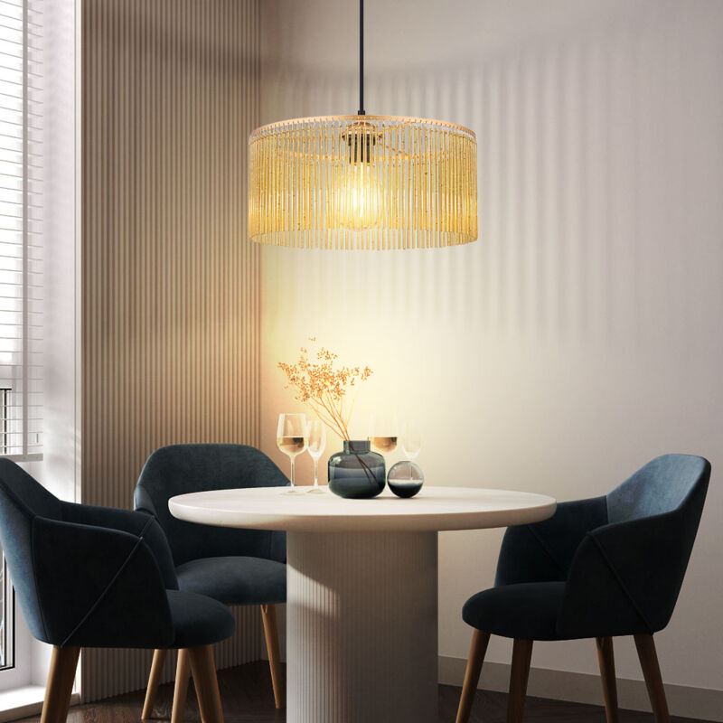 foto del prodotto globo lampada a sospensione aste acriliche sala da pranzo luce a sospensione oro lampada da soggiorno, metallo, 1x presa e27, dxh 35x135 cm