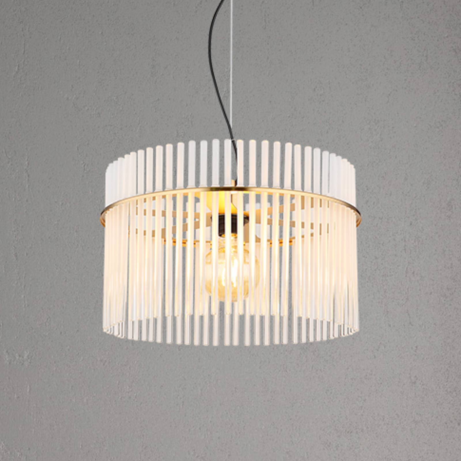 foto del prodotto globo lampada a sospensione gorley, 40 cm, color oro, vetro