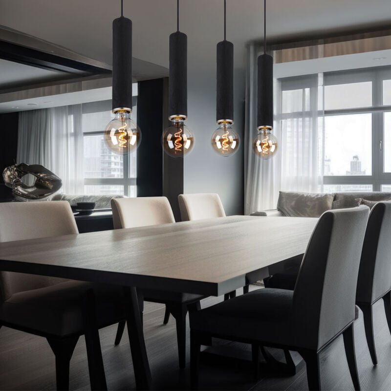 foto del prodotto globo lampada a sospensione lampada a sospensione lampada a sospensione lampada a sospensione lampada da sala da pranzo, 4 fiamme, scandinavo