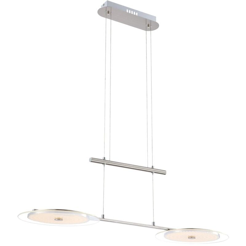 foto del prodotto globo lampada a sospensione sala da pranzo lampada a sospensione regolabile in altezza cromata lampada a sospensione per sala da pranzo, vetro