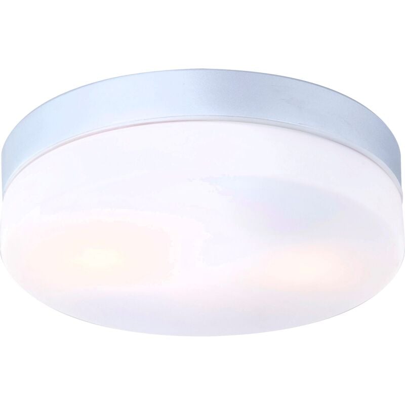 foto del prodotto globo lampada da esterno alluminio argento metallizzato, 2 x e27