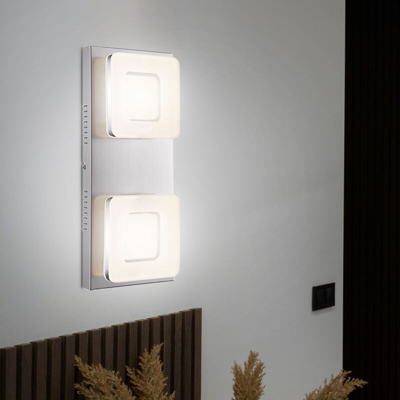 foto del prodotto globo lampada da parete a led da 36 watt per camera degli ospiti, illuminazione cromata 41109 2
