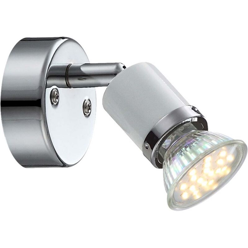 foto del prodotto globo lampada da parete a led in metallo cromato luce bianca illuminazione corridoio camera da letto