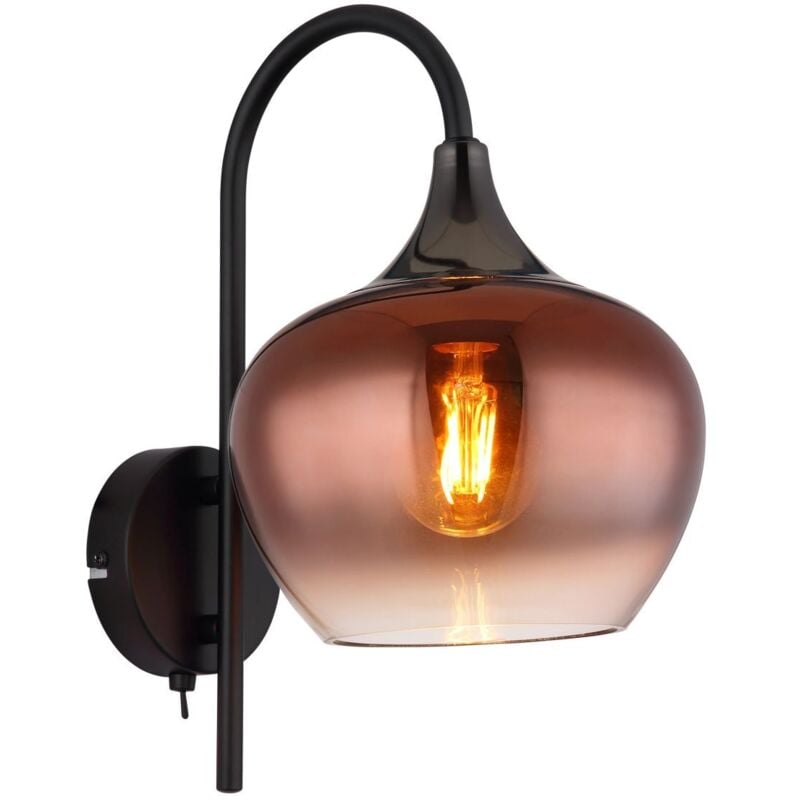 foto del prodotto globo - lampada da parete - maxy - rosso - vetro - lampada da