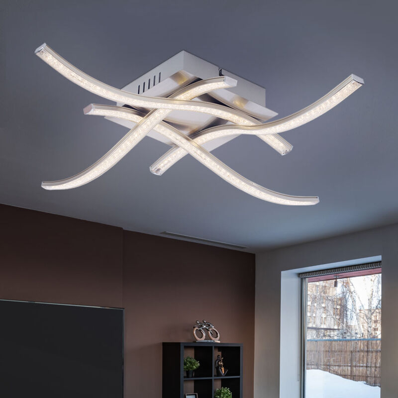 foto del prodotto globo lampada da soffitto a led da 15 watt con illuminazione a onde per sala da pranzo