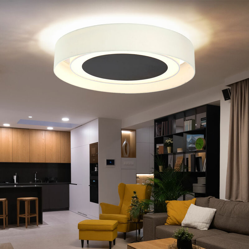 foto del prodotto globo lampada da soffitto a led lampada da sala da pranzo lampada da soffitto lampada da soggiorno lampada da cucina, metallo tessuto bianco beige,