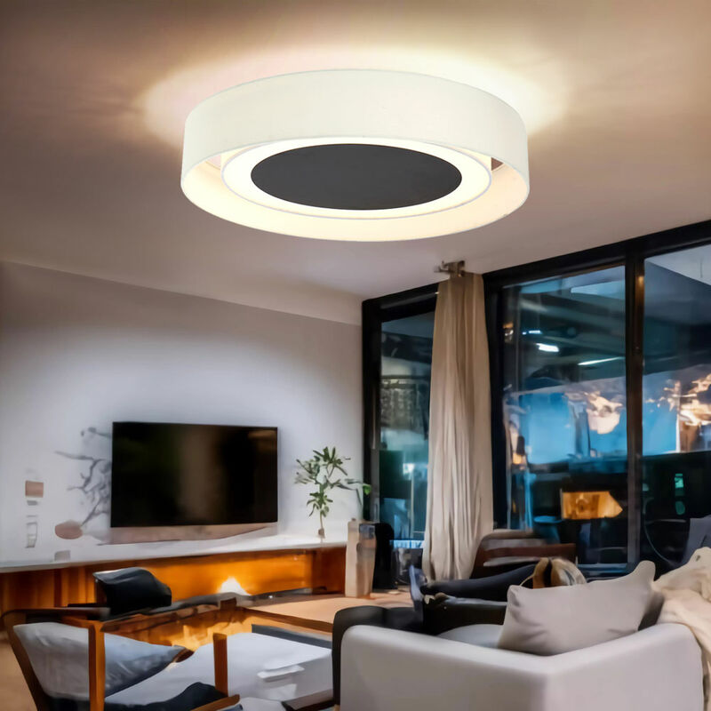 foto del prodotto globo lampada da soffitto a led lampada da sala da pranzo lampada da soffitto lampada da soggiorno lampada da cucina, metallo tessuto bianco beige,