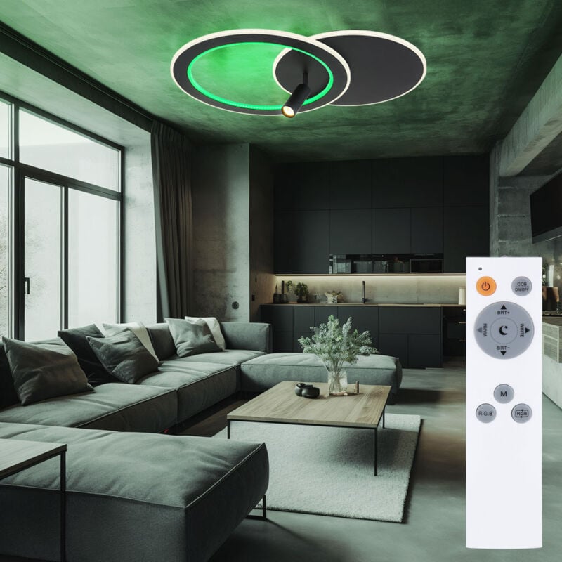 foto del prodotto globo lampada da soffitto a led lampada di design lampada da soggiorno, telecomando dimmerabile memory luce notturna lampada diurna rgb cct, spot
