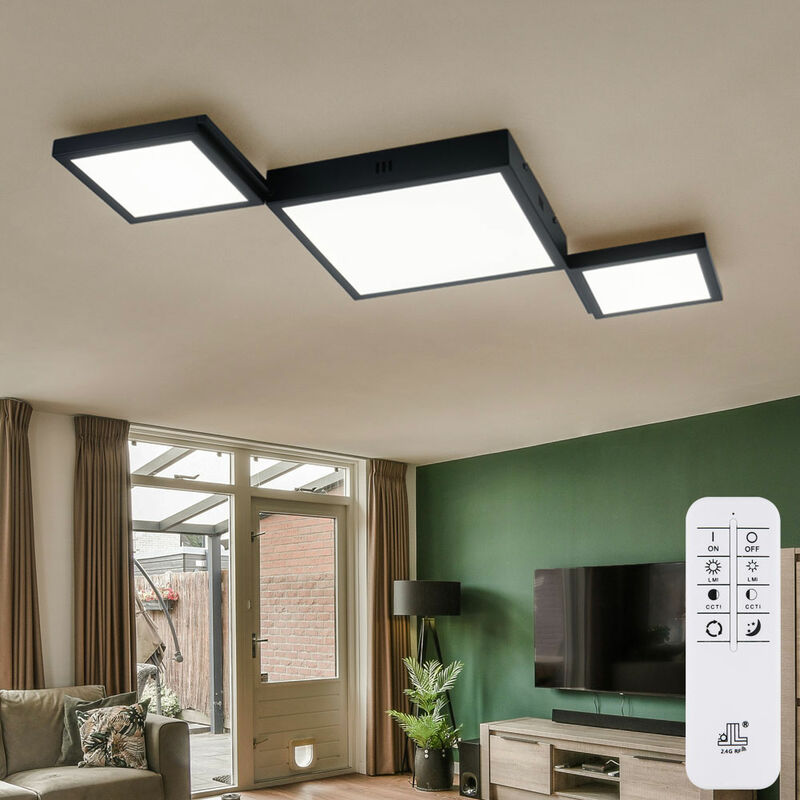 foto del prodotto globo lampada da soffitto a led per soggiorno, design, lampada da sala da pranzo, telecomando dimmerabile cct, funzione memoria luce notturna, 34 w
