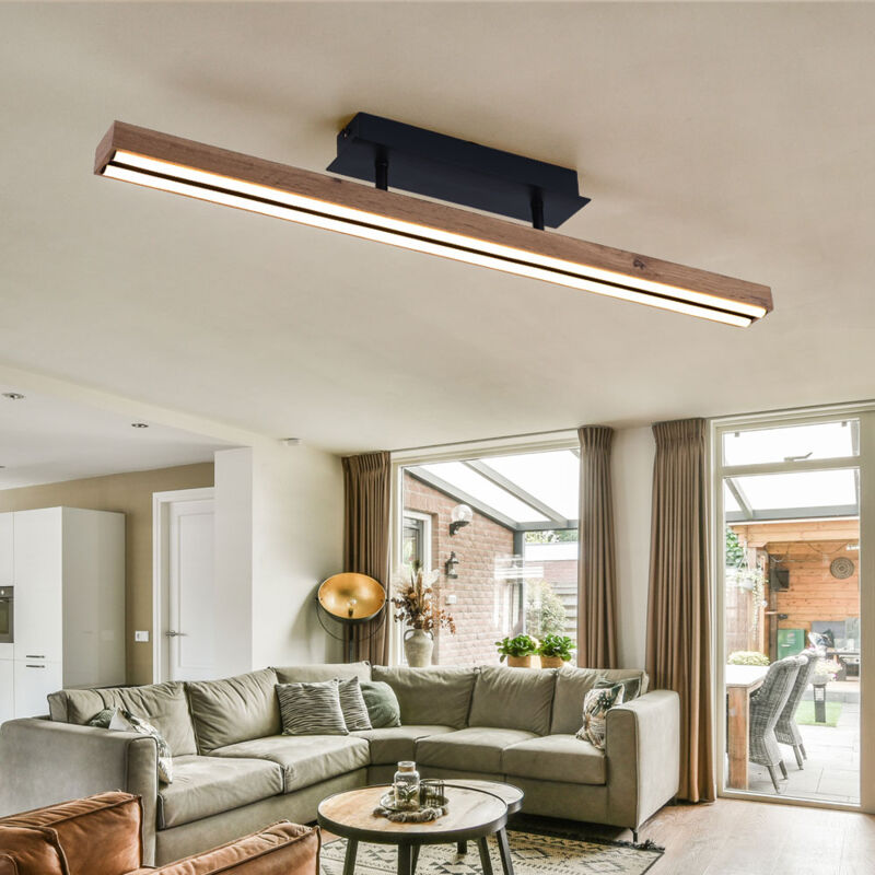 foto del prodotto globo lampada da soffitto in legno lampada da soggiorno lampada da soffitto a led aspetto legno bianco caldo lampada in legno funzione memoria,