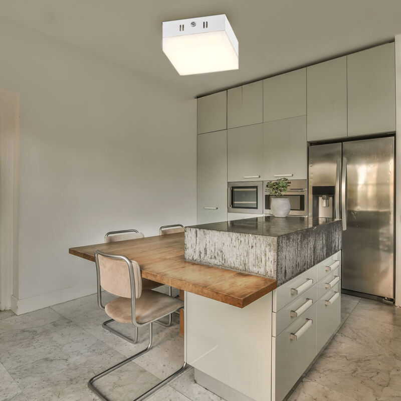 foto del prodotto globo lampada da soffitto lampada da cucina bianca plafoniera a led lampada da corridoio lampada da soggiorno, 6w 400lm bianco caldo, lxpxa 9 x 9 x