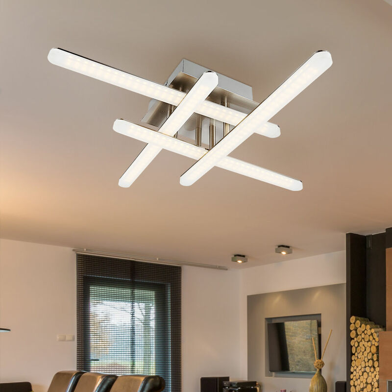 foto del prodotto globo lampada da soffitto lampada da sala da pranzo lampada da soggiorno lampada di design, metallo cromato opaco, 1x led 6w 390lm bianco caldo,
