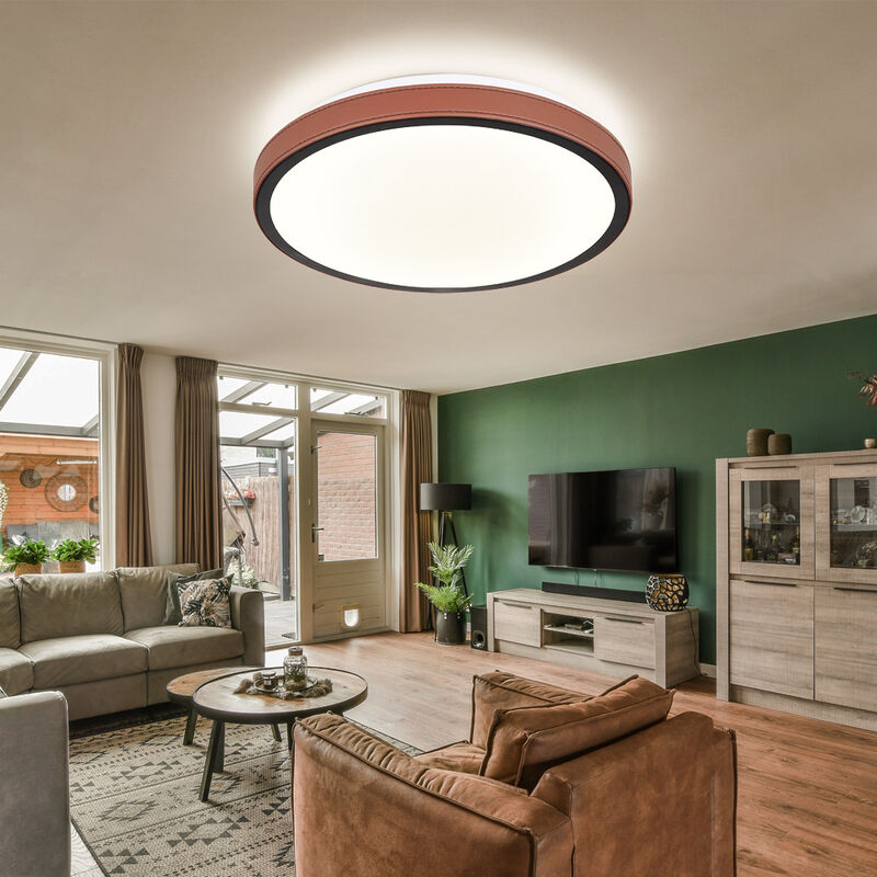 foto del prodotto globo lampada da soffitto lampada da soffitto cct lampada rotonda lampada da soggiorno lampada da alluminio, metallo, acrilico, 1x led 12 watt 637