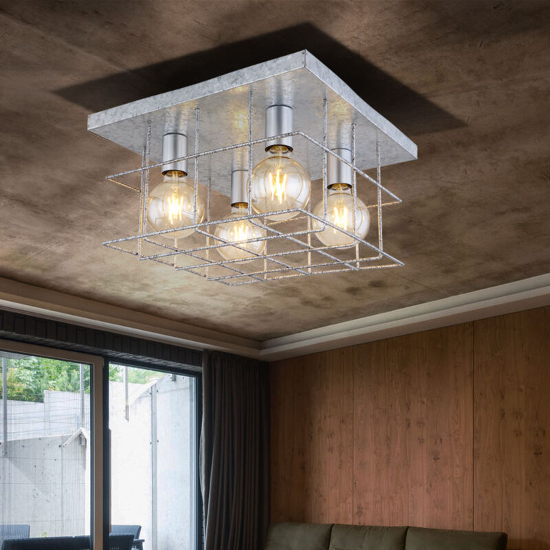 foto del prodotto globo lampada da soffitto lampada da soggiorno lampada da soffitto lampada da corridoio lampada da sala da pranzo, forma a griglia in zinco, 4
