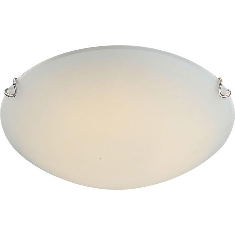 foto del prodotto globo lampada da soffitto led luce metallo bianco vetro opale soggiorno pranzo camera da letto cucina corridoio