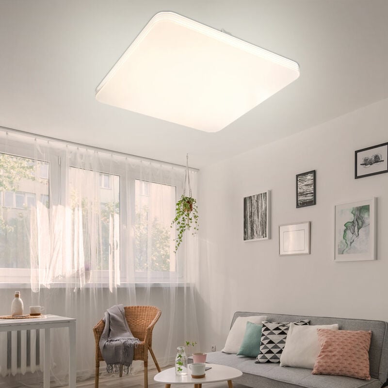 foto del prodotto globo lampada da soffitto plafoniera lampada da soggiorno lampada da soggiorno lampada da sala da pranzo, metallo acrilico quadrato bianco, 1x led