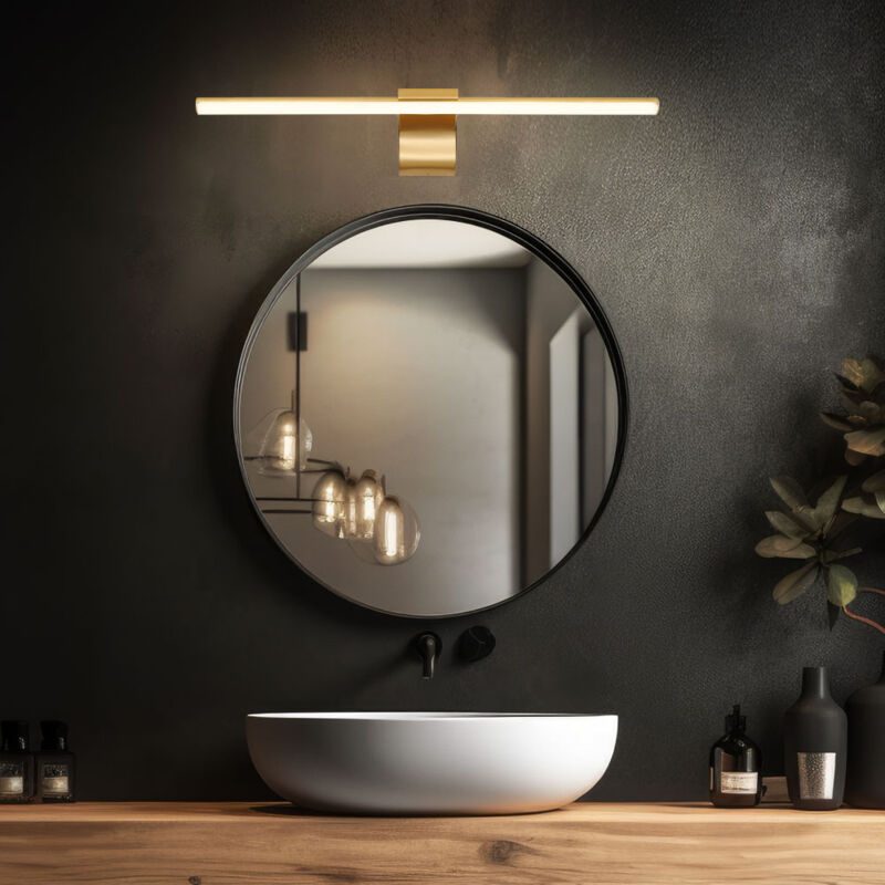foto del prodotto globo lampada da specchio per bagno lampada da parete a led per specchio bagno soggiorno, metallo acrilico, 10w 680lm bianco neutro, lxlxh 61x15x8