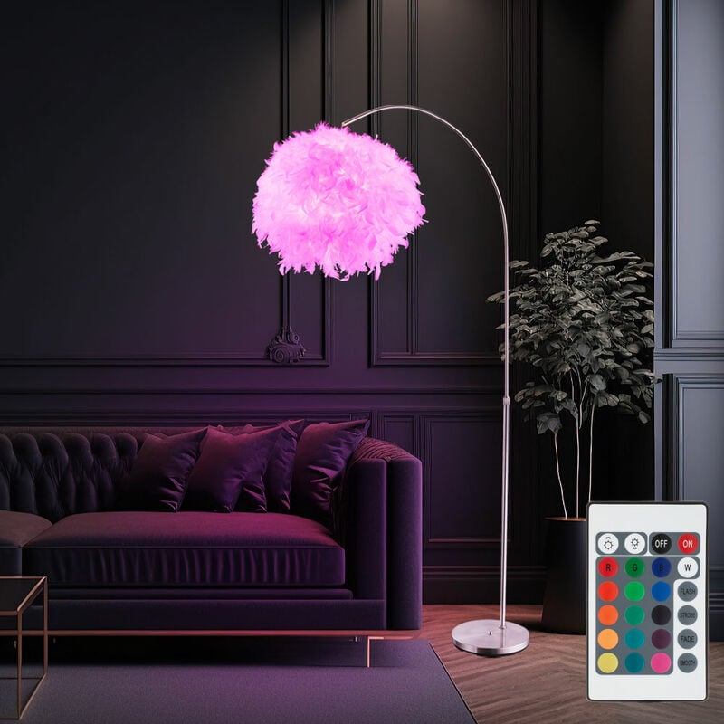 foto del prodotto globo lampada da terra, lampada da soggiorno, bianca, lampada da terra, dimmerabile, led rgb, regolabile in altezza, led 9w 806lm 3000k, lxpxa